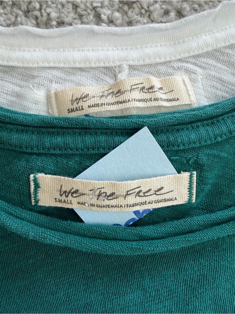 NWT Free People Size Small 100% Cotton Be My Baby Long Sleeve Tee Bundle - Picture 4 of 6